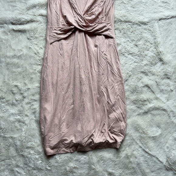 Dynamite Blush Pink Sleeveless Twist-Front Midi Dress | Soft & Flattering Fit - Picture 3 of 6